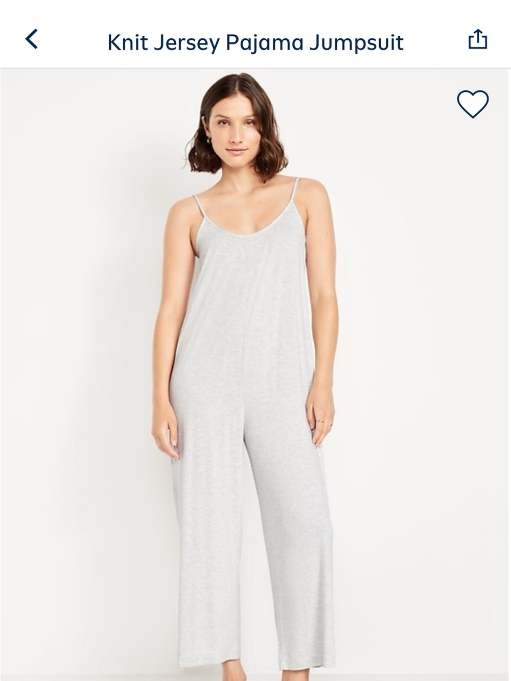 Knit Jersey Pajama Jumpsuit - Light Pink (see other photos)